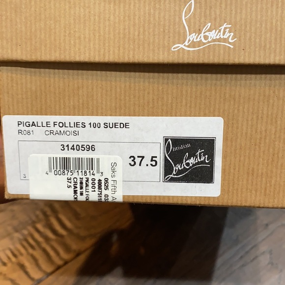 Christian Louboutin Pigalle Follies Suede 37.5 - Picture 10 of 10
